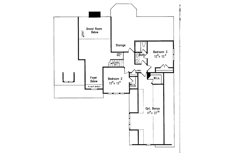 House Design - Floor Plan - Upper Floor for Country House Plan #927-604 - 4 bed, 3 bath