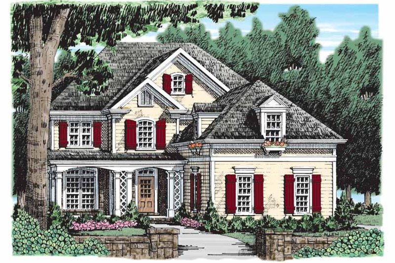 Home Plan - Country Exterior - Front Elevation Plan #927-913