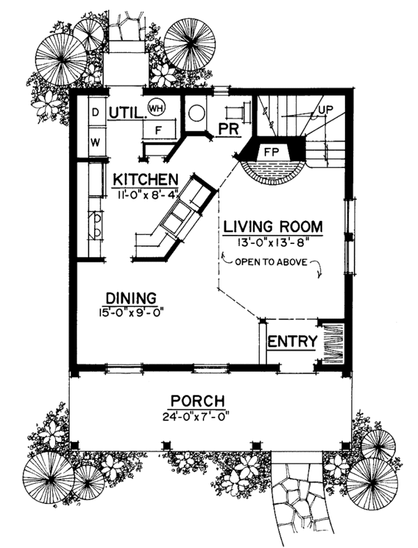Home Plan - Craftsman Floor Plan - Main Floor Plan #1016-66
