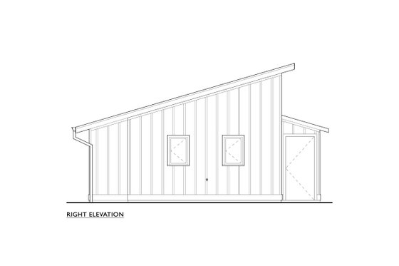 Exterior - Other Elevation 1 for Cottage House Plan #890-9 - 1 bed, 1 bath