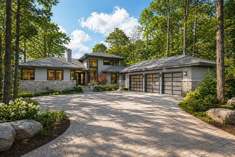 House Plan Design - Exterior - Front Elevation 2 for Contemporary House Plan #928-261 - 4 bed, 4.5 bath