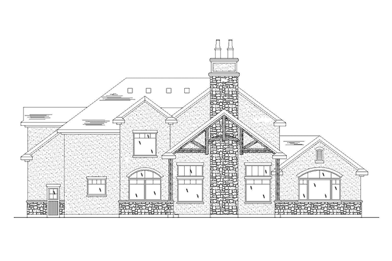 Home Plan - Exterior - Rear Elevation for Cottage House Plan #945-71 - 4 bed, 2.5 bath