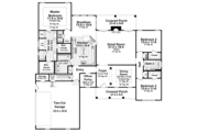 European Style House Plan - 3 Beds 2.5 Baths 2401 Sq/Ft Plan #21-268 