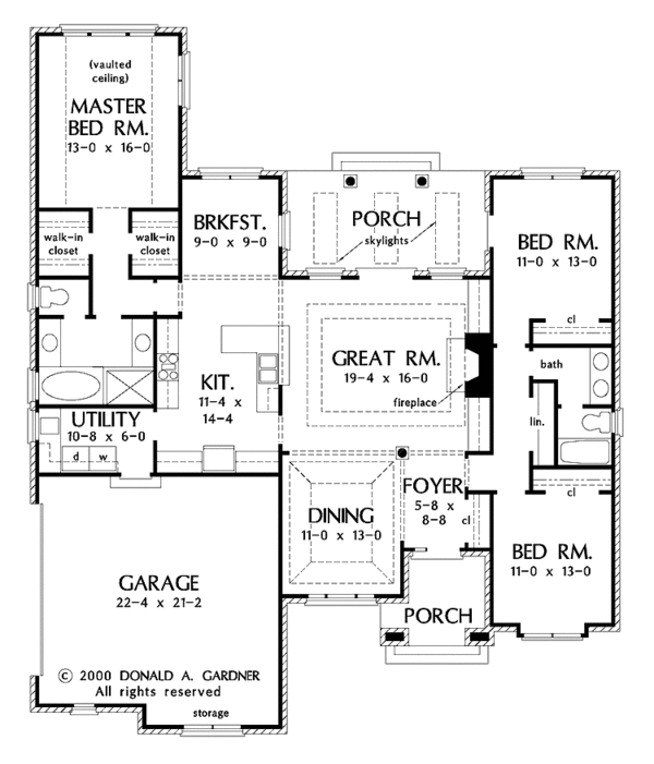 House Design - Traditional Floor Plan - Main Floor Plan #929-587