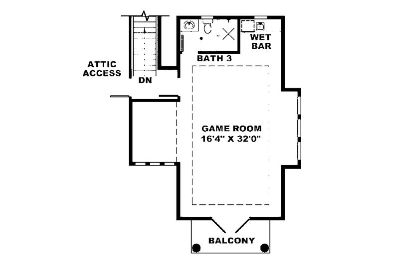 Architectural House Design - Floor Plan - Upper Floor for Mediterranean House Plan #1017-41 - 4 bed, 4.5 bath