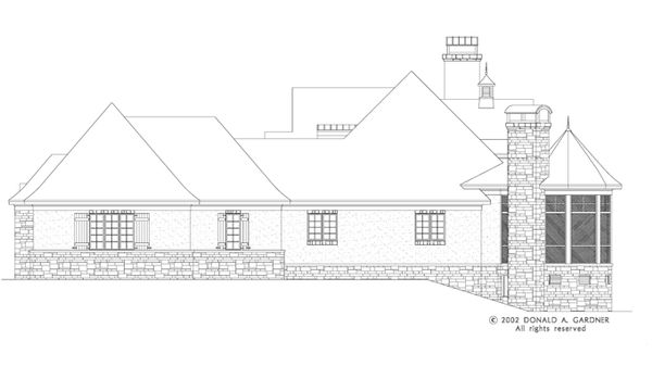 Architectural House Design - Right Side Elevation