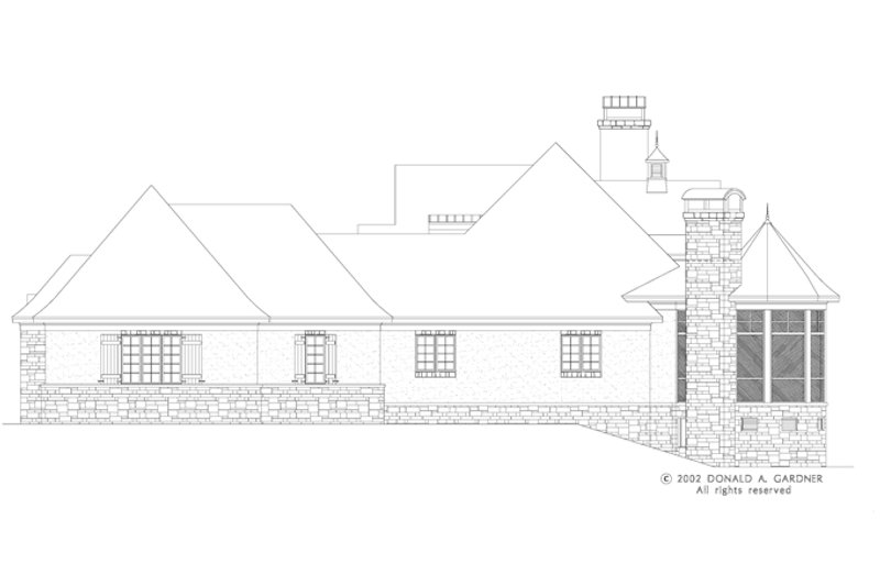 Home Plan - Right Side Elevation