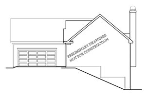 Exterior - Other Elevation for Ranch House Plan #927-678 - 3 bed, 2 bath