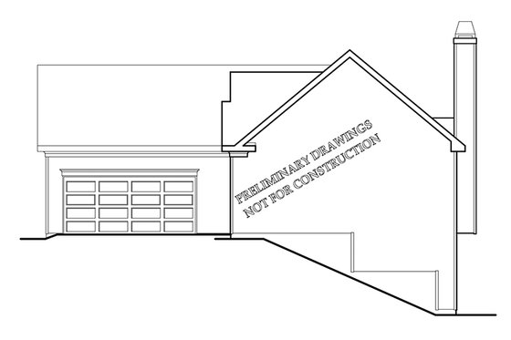 Exterior - Other Elevation for Ranch House Plan #927-678 - 3 bed, 2 bath