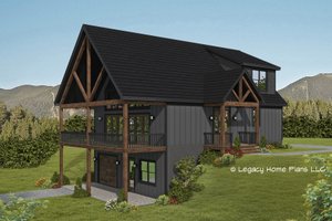 Country Exterior - Front Elevation Plan #932-586