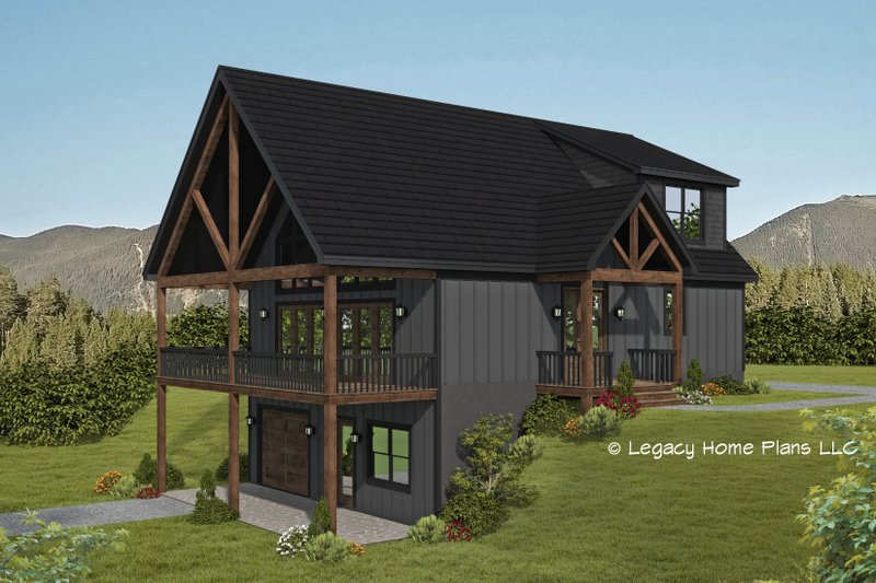 Architectural House Design - Country Exterior - Front Elevation Plan #932-586