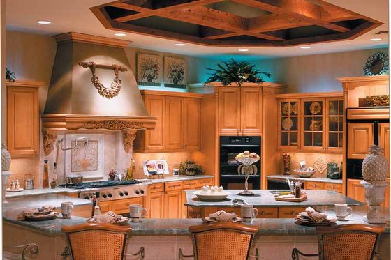 Interior - Kitchen for Mediterranean House Plan #930-330 - 4 bed, 4.5 bath