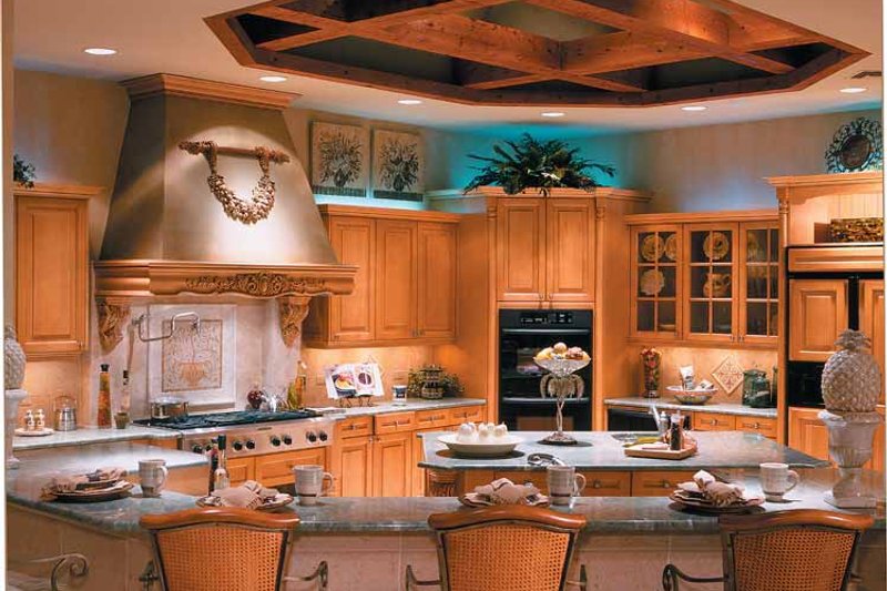 Home Plan - Interior - Kitchen for Mediterranean House Plan #930-330 - 4 bed, 4.5 bath