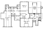 Country Style House Plan - 4 Beds 4.5 Baths 3644 Sq/Ft Plan #927-374 