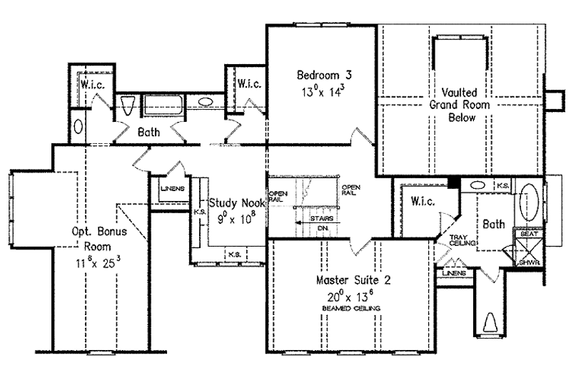 Home Plan - Floor Plan - Upper Floor for Country House Plan #927-374 - 4 bed, 4.5 bath