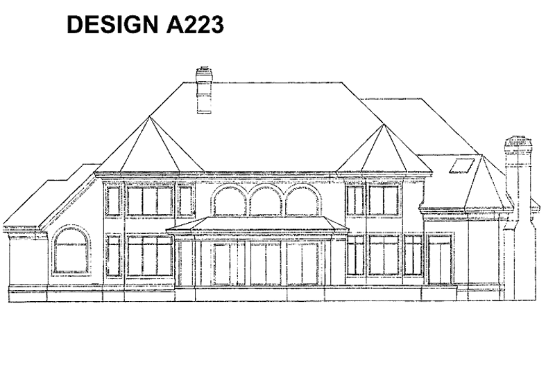 Home Plan - Exterior - Rear Elevation for Traditional House Plan #453-191 - 4 bed, 3.5 bath