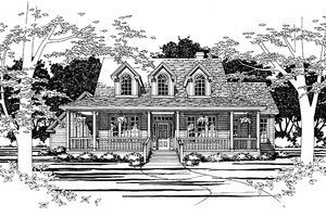 House Plan Design - Country Exterior - Front Elevation Plan #472-78