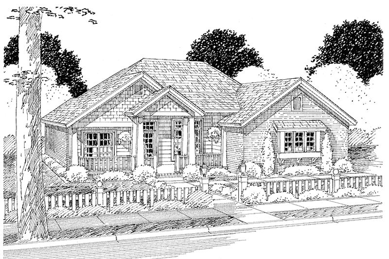 Dream House Plan - Exterior - Front Elevation 3 for Traditional House Plan #513-2113 - 4 bed, 3 bath