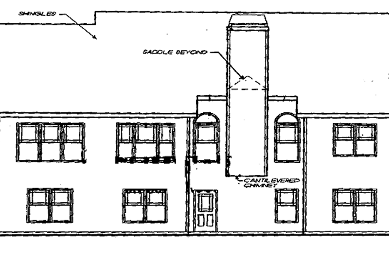 Home Plan - Exterior - Rear Elevation for Craftsman House Plan #927-929 - 3 bed, 2 bath