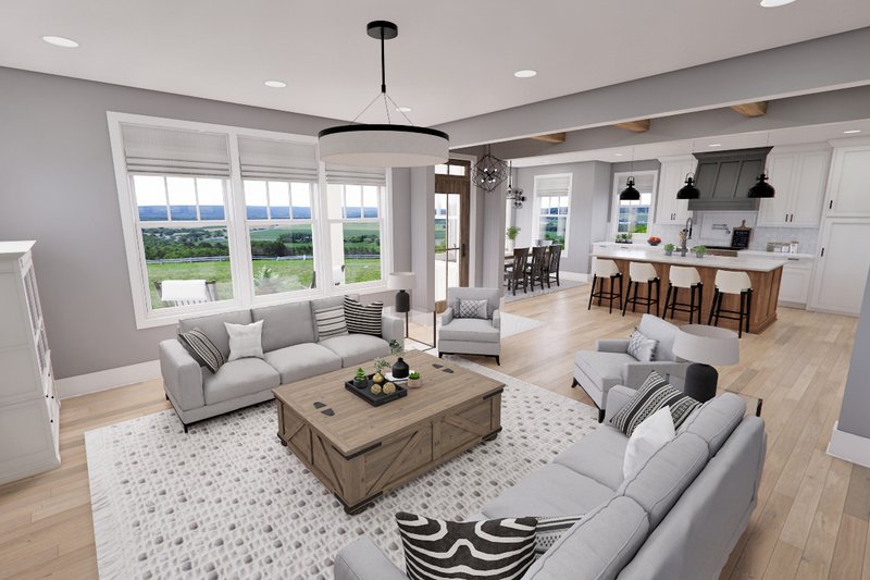 House Design - Interior - Family Room 2 for Traditional House Plan #51-1257 - 3 bed, 3.5 bath