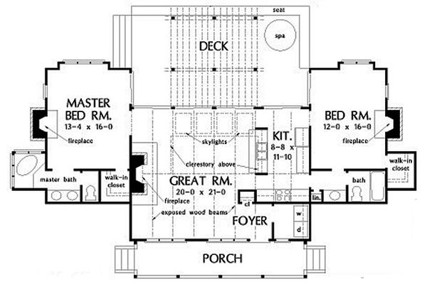 Home Plan - Farmhouse Floor Plan - Main Floor Plan #929-35