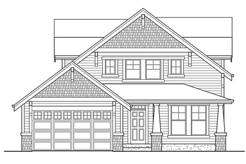 Home Plan - Exterior - Front Elevation 5 for Craftsman House Plan #132-358 - 3 bed, 2.5 bath