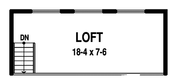 Traditional Floor Plan - Upper Floor Plan #1042-8