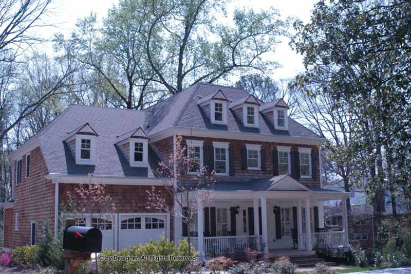 Dream House Plan - Colonial Exterior - Front Elevation Plan #54-357