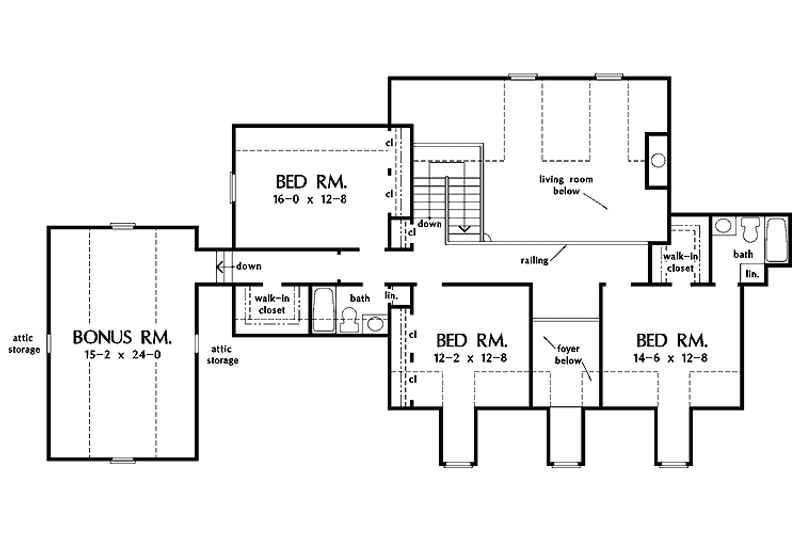 Home Plan - Floor Plan - Upper Floor for Country House Plan #929-413 - 4 bed, 3.5 bath