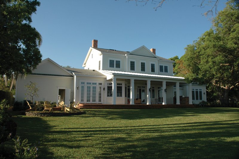 House Design - Exterior - Rear Elevation for Colonial House Plan #1058-9 - 5 bed, 3.5 bath