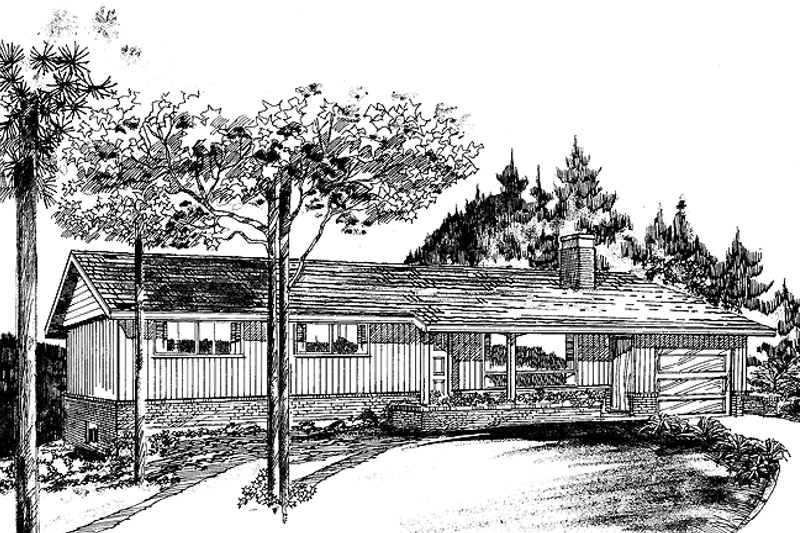 House Design - Ranch Exterior - Front Elevation Plan #47-919