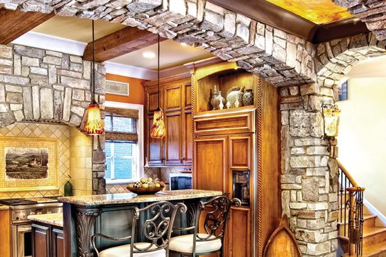 Interior - Kitchen 2 for Mediterranean House Plan #930-70 - 3 bed, 2.5 bath