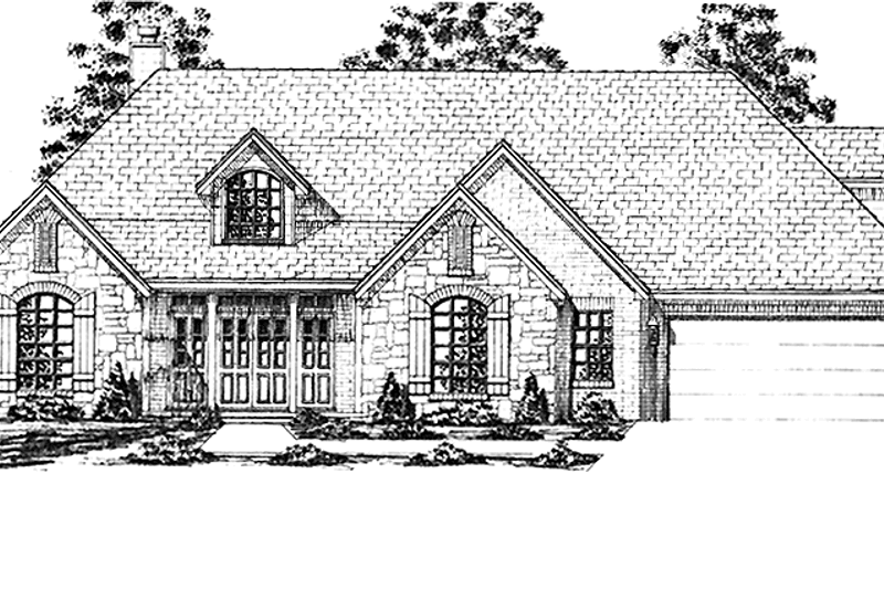 Dream House Plan - Country Exterior - Front Elevation Plan #52-244