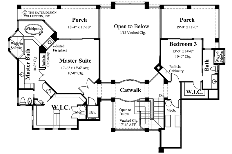 Home Plan - Floor Plan - Upper Floor for Country House Plan #930-136 - 3 bed, 4.5 bath