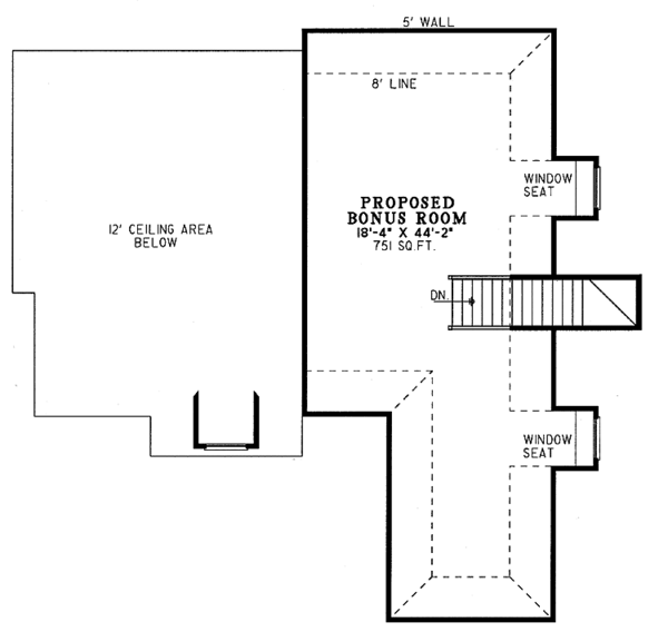 Dream House Plan - Traditional Floor Plan - Upper Floor Plan #17-2743
