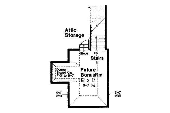 Floor Plan - Other Floor for European House Plan #310-278 - 3 bed, 2.5 bath