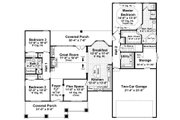 Farmhouse Style House Plan - 3 Beds 2 Baths 1800 Sq/Ft Plan #21-513 