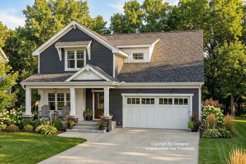 Home Plan - Craftsman Exterior - Front Elevation Plan #51-1353