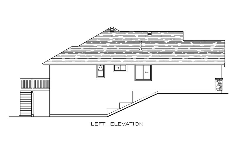 Architectural House Design - Exterior - Other Elevation for Craftsman House Plan #1100-126 - 3 bed, 2 bath