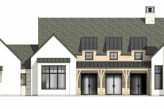 Exterior - Front Elevation 5 for Farmhouse House Plan #1096-124 - 4 bed, 4.5 bath