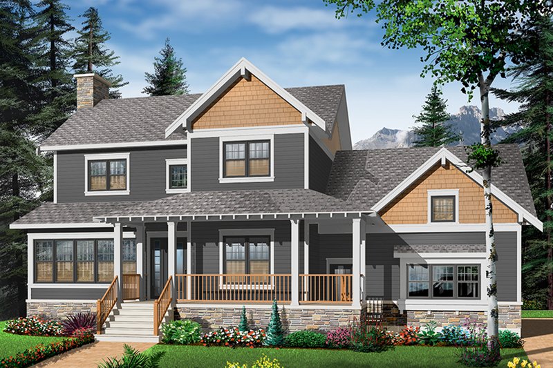 Home Plan - Exterior - Front Elevation 4 for Farmhouse House Plan #23-2651 - 3 bed, 2.5 bath