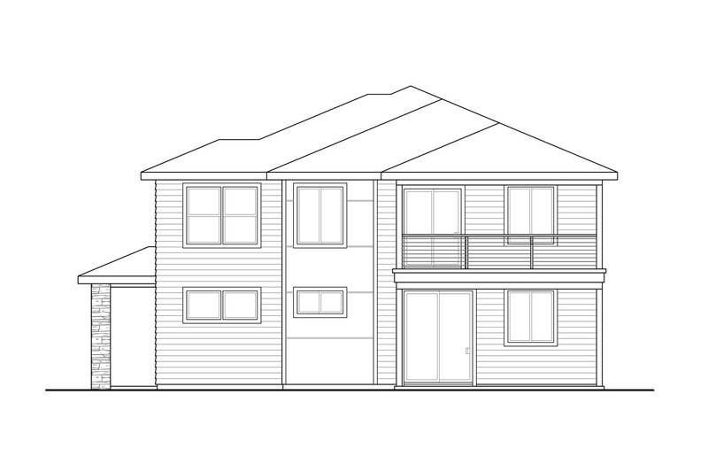 Dream House Plan - Exterior - Other Elevation 1 for Craftsman House Plan #124-1205 - 3 bed, 3 bath