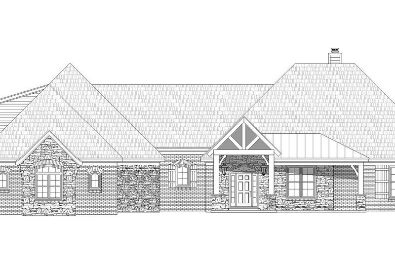 Dream House Plan - Exterior - Front Elevation 3 for Country House Plan #932-289 - 4 bed, 3.5 bath