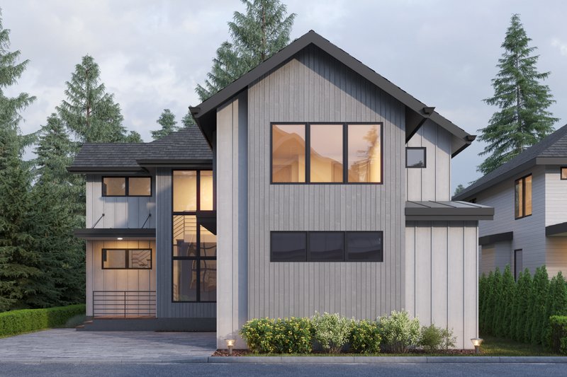 House Plan Design - Modern Exterior - Front Elevation Plan #1066-203