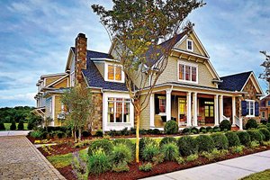 Exterior - Front Elevation 3 for Craftsman House Plan #927-5 - 4 bed, 5.5 bath