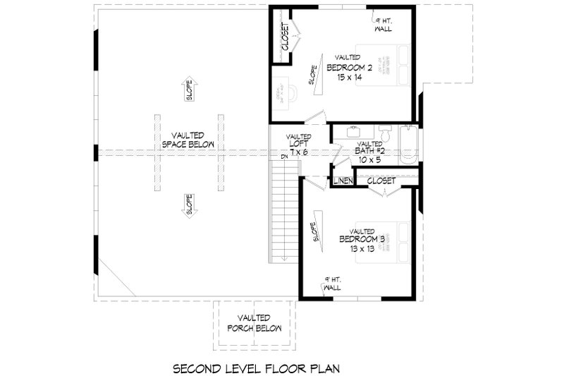 Home Plan - Floor Plan - Upper Floor for Country House Plan #932-1014 - 5 bed, 3.5 bath