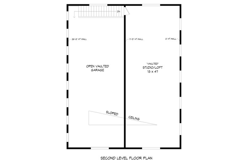 House Plan Design - Floor Plan - Upper Floor for Modern House Plan #932-713, 0 bath
