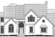 European Style House Plan - 4 Beds 3.5 Baths 3310 Sq/Ft Plan #67-585 Exterior 