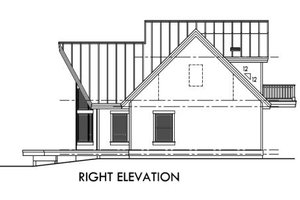 Exterior - Other Elevation 1 for Contemporary House Plan #303-334 - 2 bed, 2 bath
