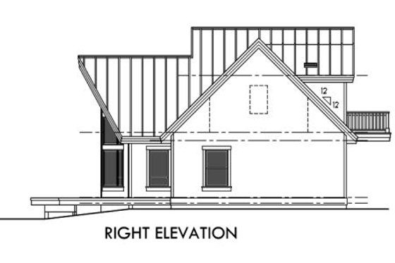 Exterior - Other Elevation 1 for Contemporary House Plan #303-334 - 2 bed, 2 bath